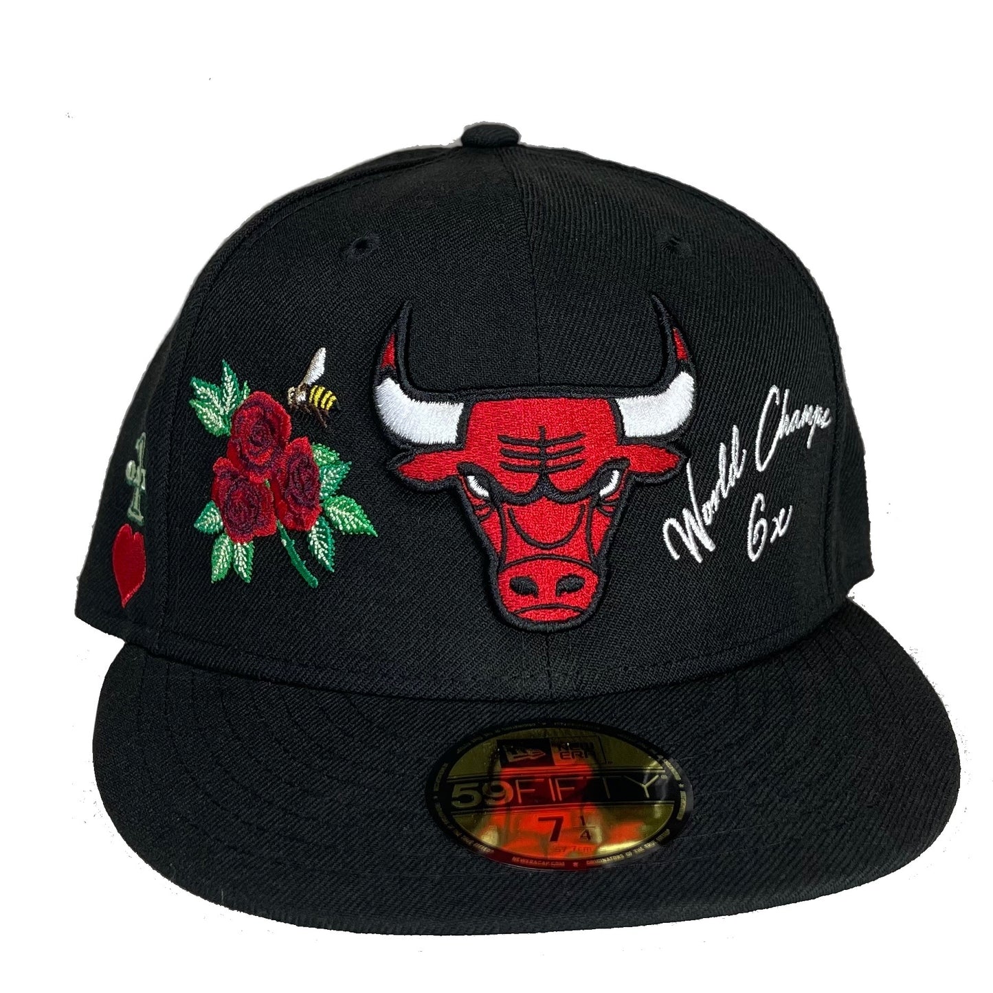 Chicago Bulls Patches (Black) Fitted