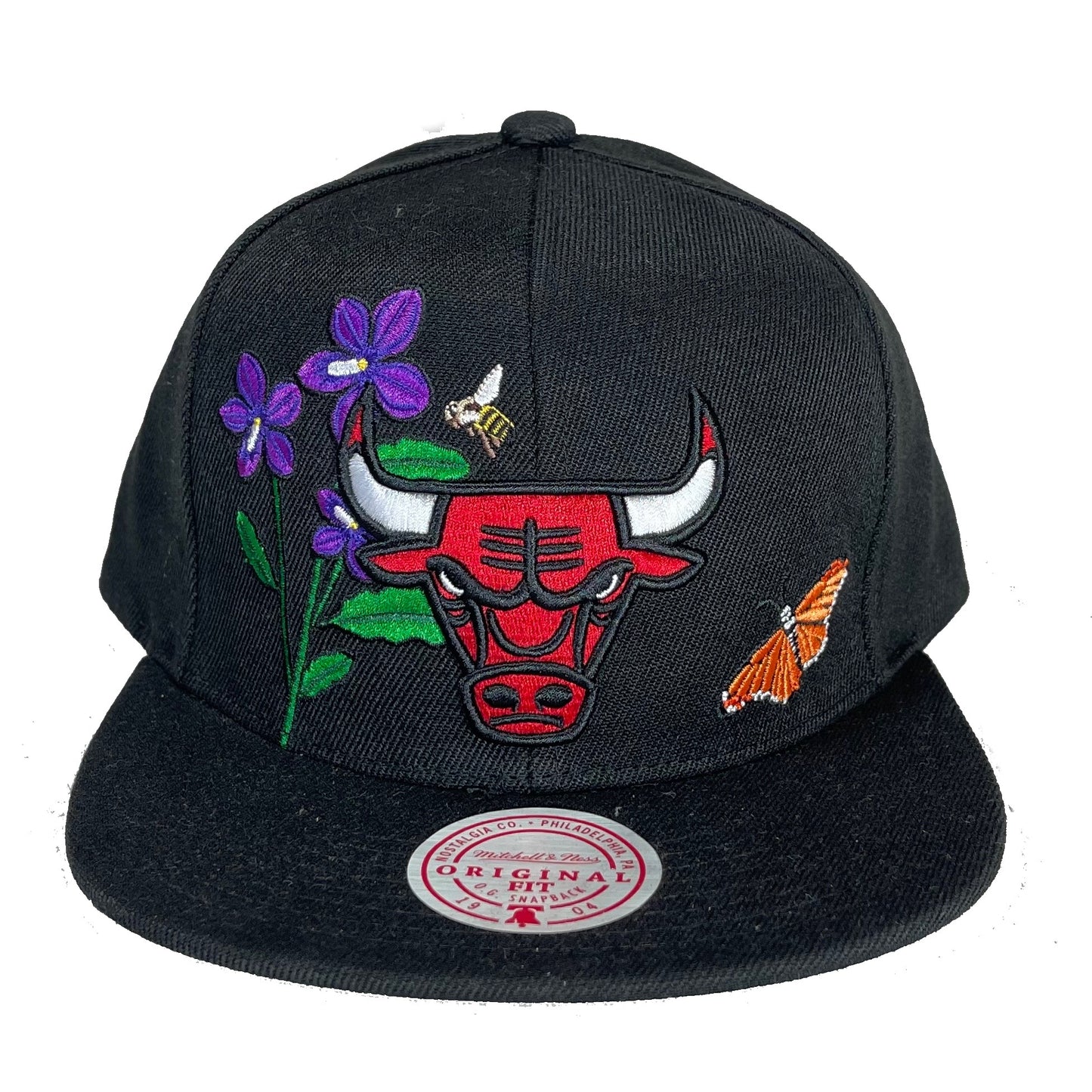 Chicago Bulls Floral (Black) Snapback